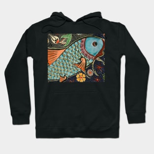 Fancy Fish Mosaic Artsy Pattern Sticker Mug Gifts Hoodie